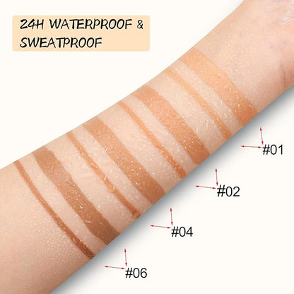 Camo Concealer Stick and Pencil Set, Full Coverage Concealer Kit, Lightweight Long Lasting Liquid Concealer for Women All-Day Wear