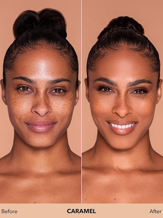 SHEGLAM Full Coverage Foundation Makeup Long Lasting Waterproof Matte Dewy Liquid Foundation - Caramel