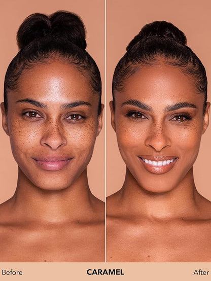 SHEGLAM Full Coverage Foundation Makeup Long Lasting Waterproof Matte Dewy Liquid Foundation - Caramel