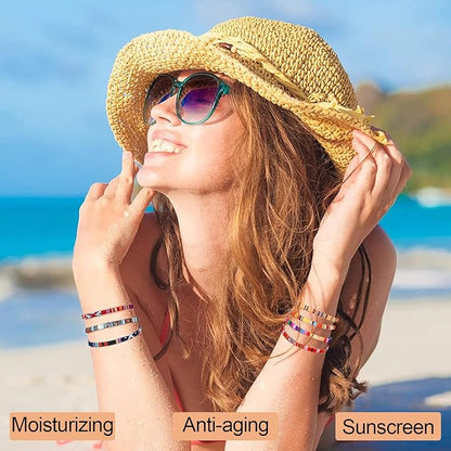 Color Changing Medium/Light 4 in 1 Hydrating full coverage concealer Foundation makeup Liquid-Longwearing & Waterproof- with SPF 50 (Deep Natural -Gold Lid-for darker skinned people)