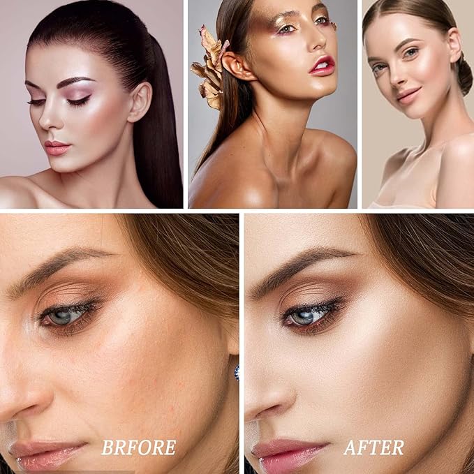 Liquid Body Illuminator, Bronze Smooth Shine Shimmer Oil, Facial Luminizer, Glitter Spray, Waterproof Long Lasting Moisturizing Highlighter, Glow Illuminator for Face