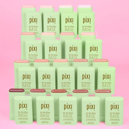 Pixi Beauty On-the-Glow Base| Tinted Moisturizer Foundation Stick | Honey: Medium, tan shade| 0.6 oz / 19g