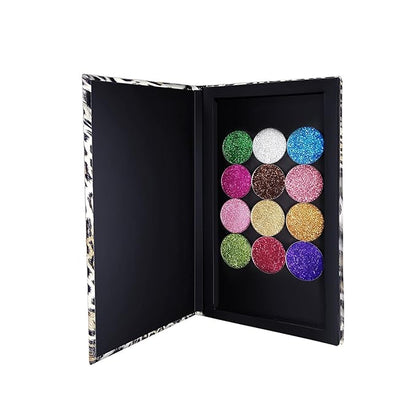 Allwon Magnetic Makeup Palette Leopard Empty Makeup Palette for Eyeshadow Lipstick Blush Powder