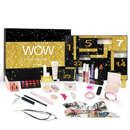 All in One Makeup Kit for Women Full Kit Girls Makeup Gift Sets Xmas Essential Bundle Include Eyeshadow Palette Lipstick Blush Concealer Eyeliner Mascara Foundation Brush Eyebrow Pencil