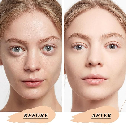 Boobeen Air Cushion BB Cream, Lightweight Moisturizing Foundation Face Makeup, Natural Matte Concealer for Dewy Finish, Conceal & Brighten Nude Base Primer Cream to Even Skin Tone, Long Lasting