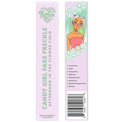 KimChi Chic Beauty Candy Girl Fake Freckle Pen, Natural-Looking and Fast-Drying Faux Freckles Face Makeup, Afternoon In The Flower Field Red-Brown Shade, 0.10 fl oz