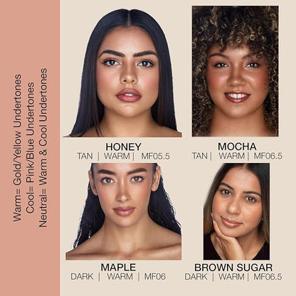 bellapierre Mineral Foundation SPF 15 - Loose Powder Foundation | Vegan & Cruelty Free Natural Makeup | Full Coverage Matte Finish | Hypoallergenic | Oil & Talc Free - 0.32 Oz - Latte