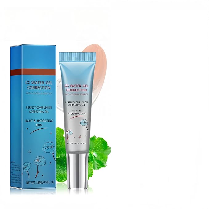 MAEPEOR Color Correcting CC Cream 5 Colors Lightweight Multi-Purpose Facial Concealer with Illuminating Finish Soothes & Hydrates Skin (05 Transparent)