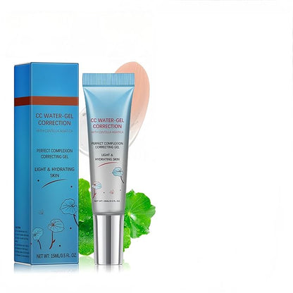 MAEPEOR Color Correcting CC Cream 5 Colors Lightweight Multi-Purpose Facial Concealer with Illuminating Finish Soothes & Hydrates Skin (05 Transparent)