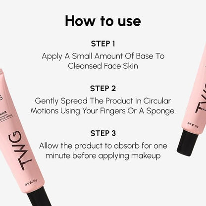 Pore Minimizing Face Primer, Long-Lasting BB Cream, Makeup Primer & Moisturizing Face Cream for Smooth, Flawless Skin