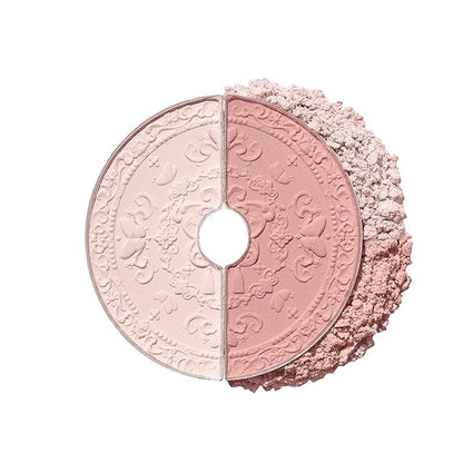 Flower Knows Butterfly Cloud Collar Rouge Box Highlighting & Blush Duo Powder 01 Rouge Snow+Butterfly Cloud Collar Angled Powder Brush Pearly Moonlight