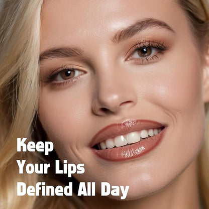 KIMUSE Peel Off Lip Liner Stain, Long Lasting Lip Tint Stain Peel Off, Waterproof, Transfer-Proof, Highly Pigmented Color Peel Off Lip Stain Liner, Matte Finish