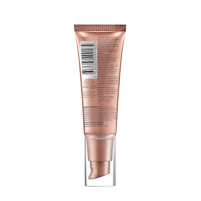 CoverGirl TruBlend Skin Enhancer, Bronze Glow, Luminizer, Healthy-Looking Glow, Flexible Coverage, Clean & Vegan, Water-Based Formula, For All Skin Tones, 0.81oz