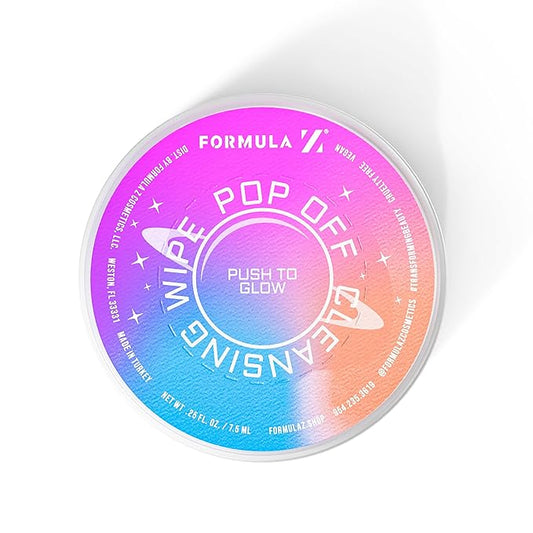 Formula Z Pop Off Cleansing Wipes - Makeup Remover Wipes - Calendula and Green Tea Leaf Extract - Refreshes and Nourishes Skin - 6 x 0.25 oz