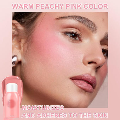 Airbrush Blush Spray Makeup For Cheeks, Silky Mist Blush Spray Face Cheek, Natural Matte Pink Skin, Waterproof Long Lasting Dewy Makeup, Moisturizing Lightweight Blendable (Chill)