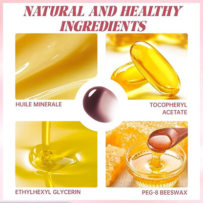 Nourishing Lip Gloss with Brown Lip Liner Combo Set, Moisturizing High Shine Lip Glow Oil Fresh Lightweight Lip Care, Glossy Plumper Lip Gloss for Women, Long Wear Liquid Lipstick Makeup Kit#3