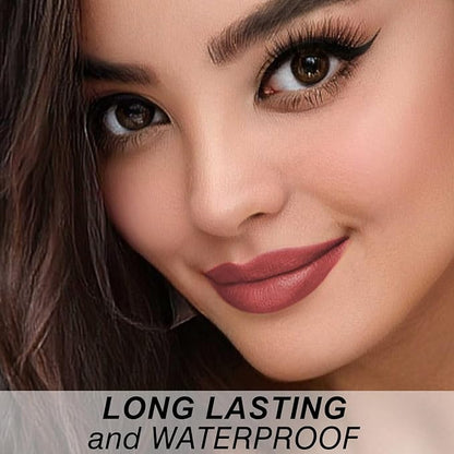 Matte Bullet Long Wear Lipstick - Vegan and Cruelty-Free - Smudge and Waterproof Matte Lipstick with Moisturizing Formula - All Day Comfort - (Sienna Spark #03)