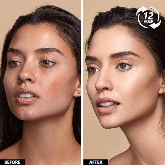 Mushroom Head Air Cushion CC Cream Full Coverage,Face Makeup Cushion Foundation Long Lasting,BB Cream Even Skin Tone for Oily & Combination Types (#01 Porcelain)