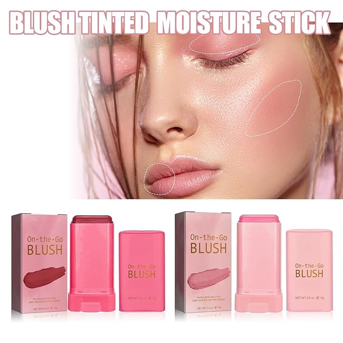 Rare Beauty Liquid Blush Stick Cream Blusher, On-The-Go Blush Brushes for Makeup Cheeks, Suitable for All Skin Types (pink)