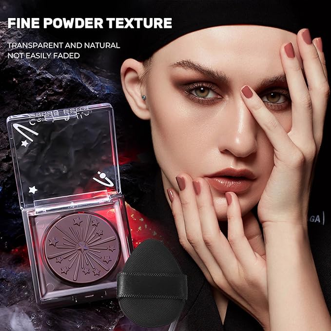 Color Changing Black Cream Blush, Embossed Miracle Balm Blush for Cheek & Eyes & Lips, Multi Glow Face Balm with a Puff, Hydrating, Creamy, Lightweight & Blendable Color, for Dewy Radiant Finish