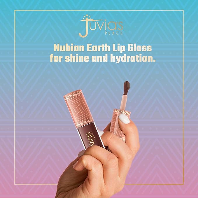 Juvia's Place Nubian Earth Lip Reflect Lip Gloss Meroe - Non-sticky Lip Makeup, Hydrating Lip Gloss, Tinted Lip Gloss, Shine & Glow Lip Makeup, Beauty & Personal Care Products for Lips