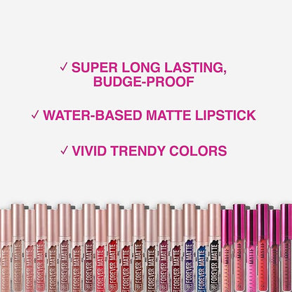 Ruby Kisses Forever Matte Liquid Lipstick 5 Pack - RFML03&07&08&15&20