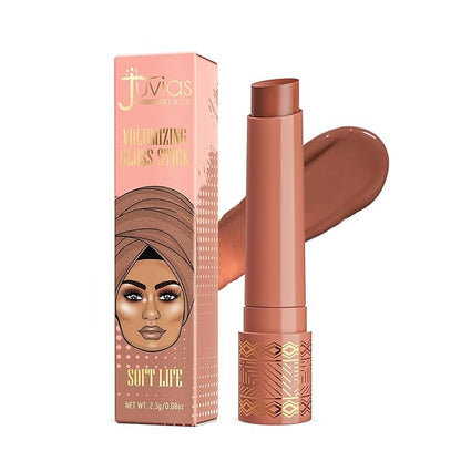 Juvia's Place Volumizing Gloss Sticks Soft Life - Shiny Luscious Lips with Nourshing Hydration, Plumping Gloss, Lip Plumper Gloss, Plumping Lip Balm, Hydrating Lip Gloss