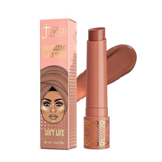 Juvia's Place Volumizing Gloss Sticks Soft Life - Shiny Luscious Lips with Nourshing Hydration, Plumping Gloss, Lip Plumper Gloss, Plumping Lip Balm, Hydrating Lip Gloss