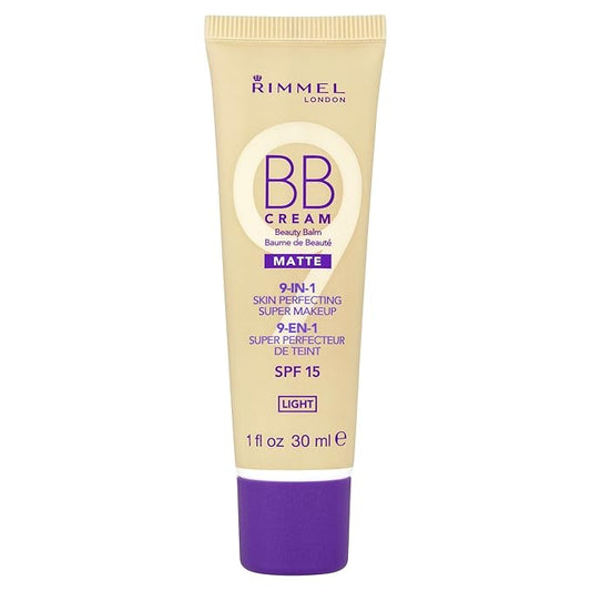 Rimmel London Match Perfection - 001 Light - BB Cream, Lightweight, SPF 25, Minimizes the Look of Pores, 1oz
