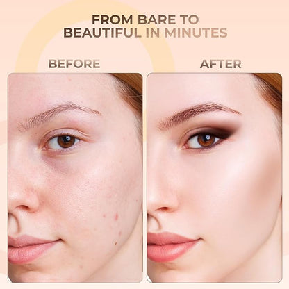 Pink Bisque Foundation (30g Full Size Sifter Jar) Matte Mineral Makeup Loose Powder Bare Face Full Coverage Long Lasting All Natural Noncomedogenic for All Skin Types Airbrushed Finish SPF 30