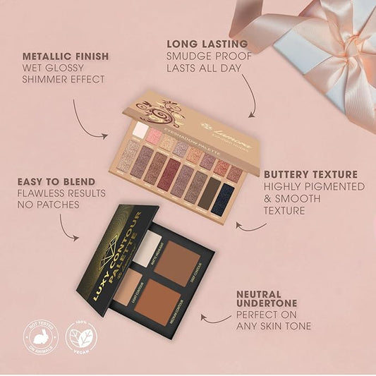 Lamora Eyeshadow Palette (Exposed) with Powder Contour Palette