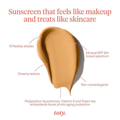 by Sofia Vergara - Ilumina CC Cream SPF 50+ & Ilumina Brush - 100% Mineral Color Correcting Cream + Angled Complexion & Foundation Blending Brush - Tinted moisturizer with spf - 3W Bundle
