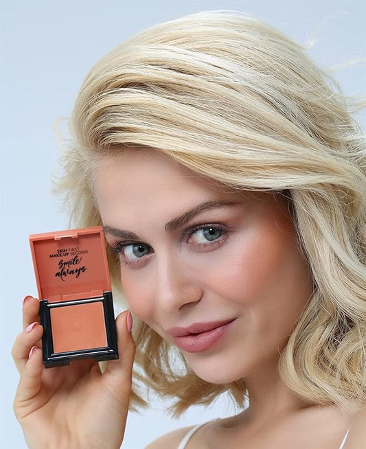 Cream Blush 44 |Light Peach | Fresh | Healthy & Natural Look | Ligh Weighted Formula | Sebum Control Richly Pigmented | Easily Blendable | Long Lasting | Semi Matte | 0.18 oz.