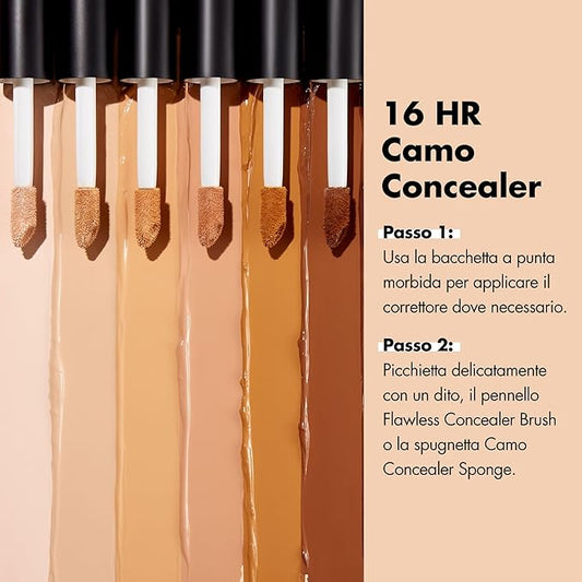 e.l.f. 16HR Camo Concealer, Full-Coverage, Highly-Pigmented Face Concealer With A Matte Finish, Crease-proof, Vegan & Cruelty-Free, Tan Neutral