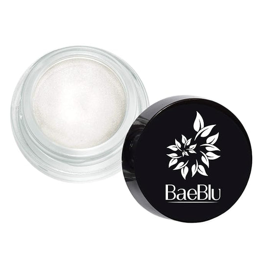 Organic Shimmer Highlighting Cream, for Eyes or Cheeks, 100% Natural, Platinum