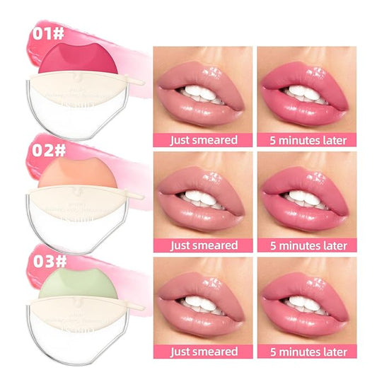 Jolilab 3 Colors Changing Lipstick.Long Lasting Lip Gloss.Lip Balm Tinted Magic Makeup.Magic Temp Color Change Matte Lip Gloss Makeup.0.2oz (01#)
