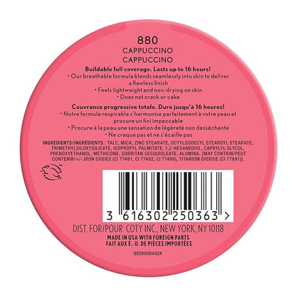 COVERGIRL Outlast Extreme Wear Pressed Powder, 880 Cappuccino, 0.38 oz