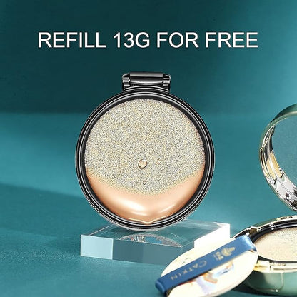 Catkin 2Pcs Makeup Set Includes BB Cream Air Cushion Foundation C01 and Cheek Blush C01