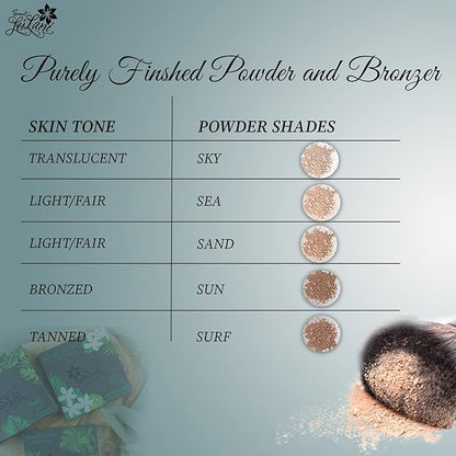 Sweet LeiLani Setting Powder Mineral Finishing Powder- Face Powder Makeup and Matte Long Lasting Pressed Powder | Surf |