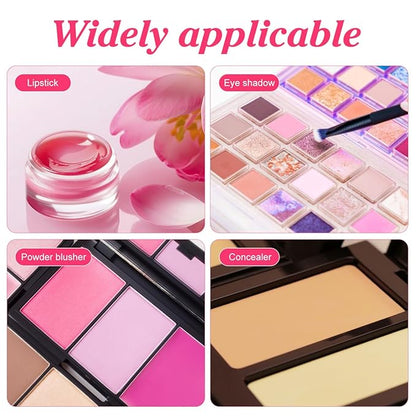 FRCOLOR 3Pcs Empty Eyeshadow Cases Plastic Square Eye Shadow Palette Highlight Blush Powder Sample Containers Pans Perfect for DIY Storage and Organizing Cosmetics