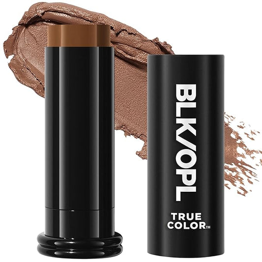 BLK/OPL Skin Perfecting Foundation Stick, SPF 15 Buildable & Blendable Face Foundation Makeup with Matte Finish - Full Coverage, Color Correcting & Sculpting - Hypoallergenic (Carob)