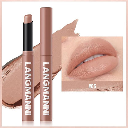 Matte Lipstick - Non-Sticky, Long-Lasting & Waterproof Lipstick for Women, Richly Pigmented, Hydrating Lip Makeup with Smudge-Proof Formula, 1 Count, 0.07oz