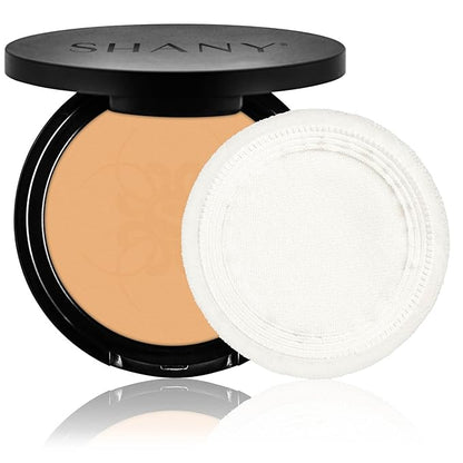 SHANY Dual Powder Foundation, Oil - Free, Talc Free, Wet/Dry - PURE BEIGE