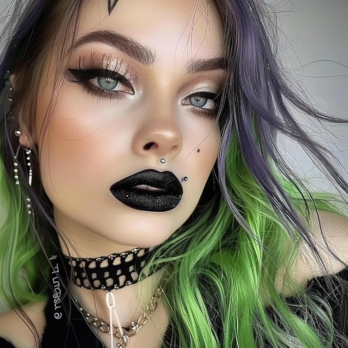 BOBISUKA Cream Lip Color Palette, High Impact 10 Halloween Colors Matte Lipstick Makeup Palette, Moisturizing Waterproof Creamy Formula Lipstick - Halloween