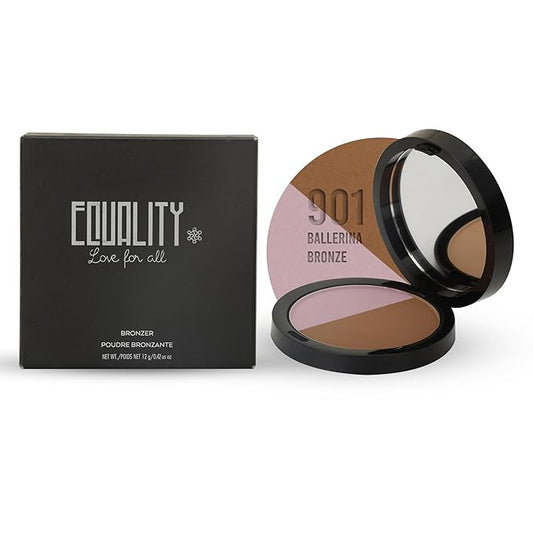 EQUALITY Bronzer, Silky smooth application, Waterproof, up to 12H wear, 100% Halal Certified & Cruelty-Free, Highly Pigmented, Hypoallergenic, Non - Comedogenic, Natural looking radiant bronzer - 901