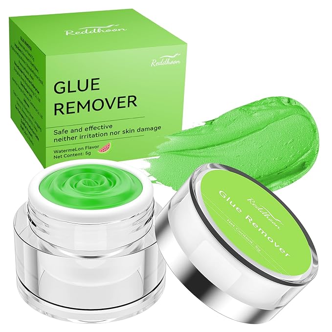 Eyelash Extension Remover Cream, Professional Lash Remover for Lash Extensions, Low Irritation, Fast Dissolution, Lash Extension Remover Cream for Salon Use, 5g (Watermelon)