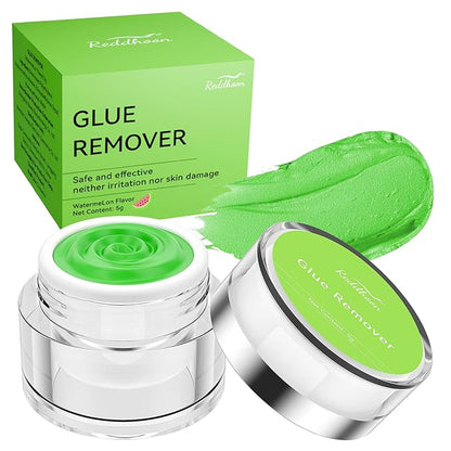 Eyelash Extension Remover Cream, Professional Lash Remover for Lash Extensions, Low Irritation, Fast Dissolution, Lash Extension Remover Cream for Salon Use, 5g (Watermelon)