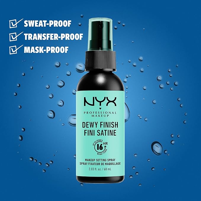 NYX PROFESSIONAL MAKEUP Vegan Smoothing Primer & Dewy Setting Spray for 16HR Makeup Wear