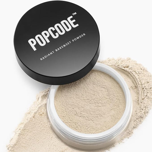 Glow Soft Focus Setting Powder, Smooths Pores & Lines, Silky Powder for Creating Without Shine, Bake Loose Powder, Talc-Free, Vegan, 0.81 Oz (Light)
