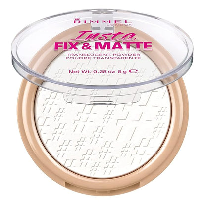 Rimmel Insta Fix & Matte Setting Powder, Translucent, 0.28 Ounce